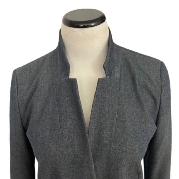 EUC LOFT Outlet Women’s Grayish Green Cutaway Blazer.  Size 6 - Picture 2 of 7